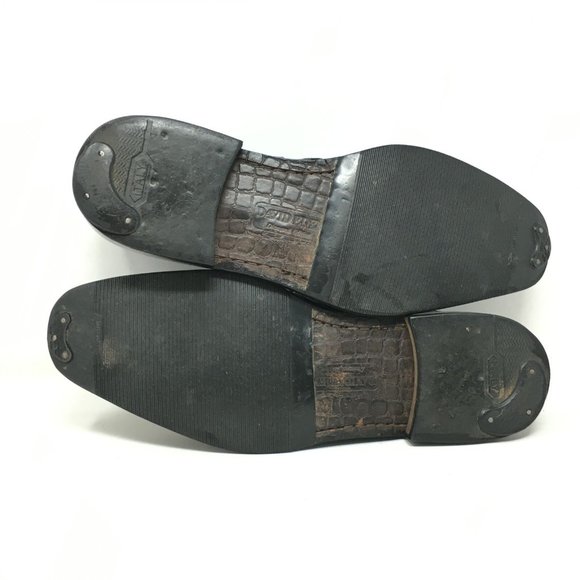 David Eden Oxfords Shoes Size 10 Black Crocodile